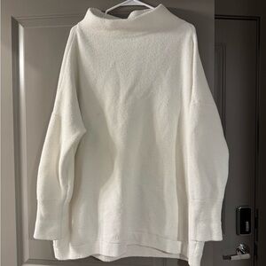 Free People White/Cream Cowl Neck Sweater